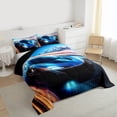 thumbnail image 3 of jejeloiu Blue Sport Car Queen Comforter Set,Speed Game Car Bedding Comforter Set For Racing Gamer Reversible 3 Pieces, 3 of 8