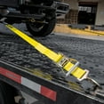 thumbnail image 3 of VULCAN Car Tie Down - Twisted Snap Hooks - 2 inch x 96 inch - 2 Pack - Classic Yellow - 3300 Lbs SWL, 3 of 8