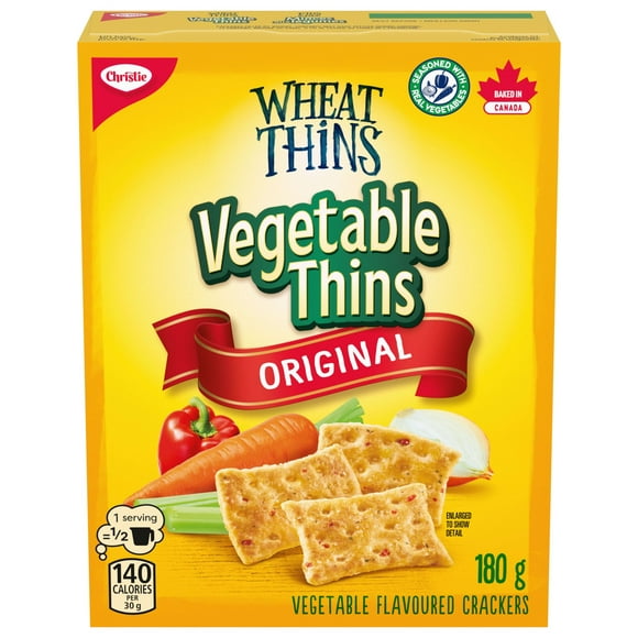 Vegetable Thins Crackers, 180 g