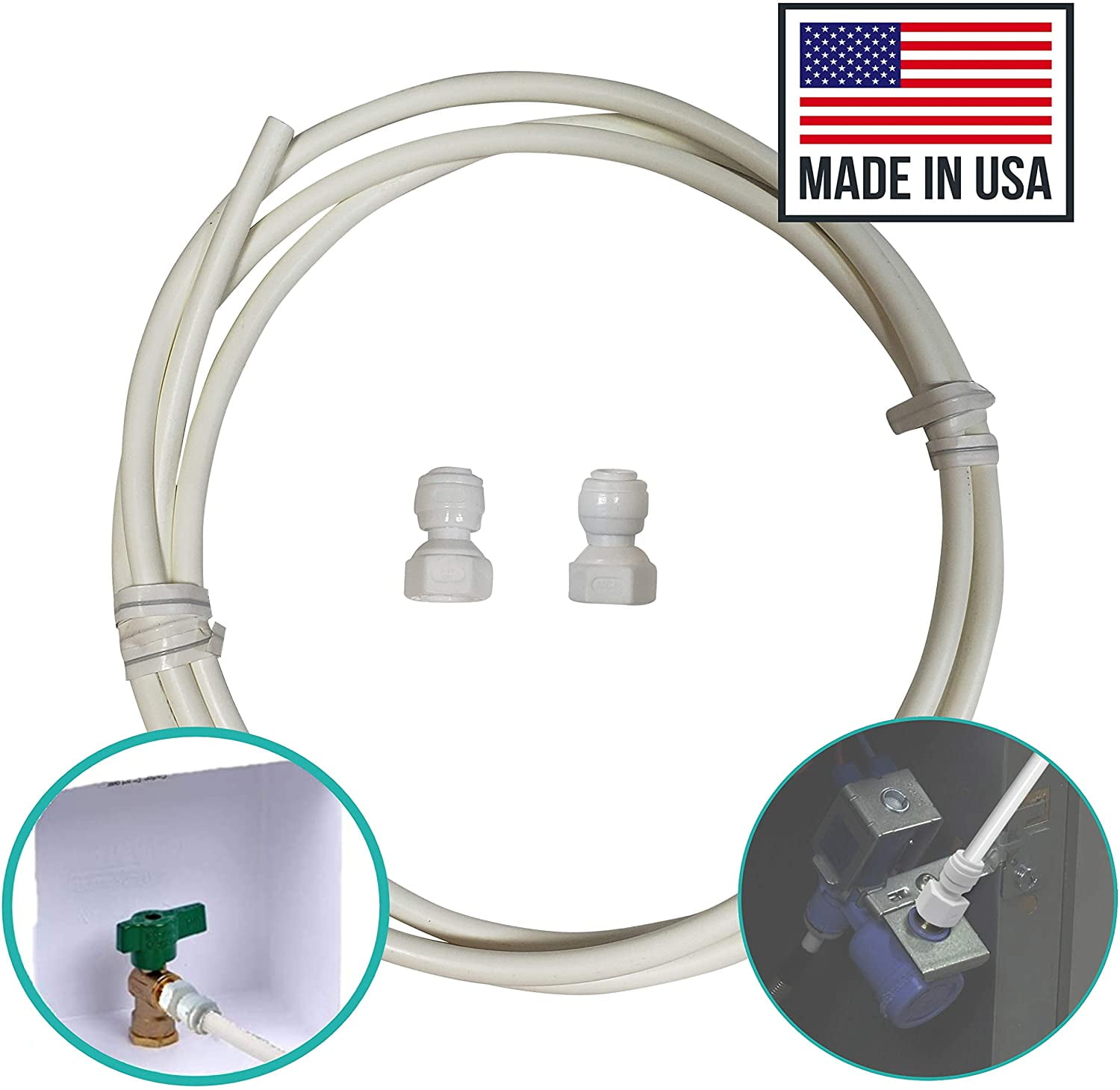 Metpure 6' Feet x 1/4" OD Made In USA PEX Water Line For Refrigerator