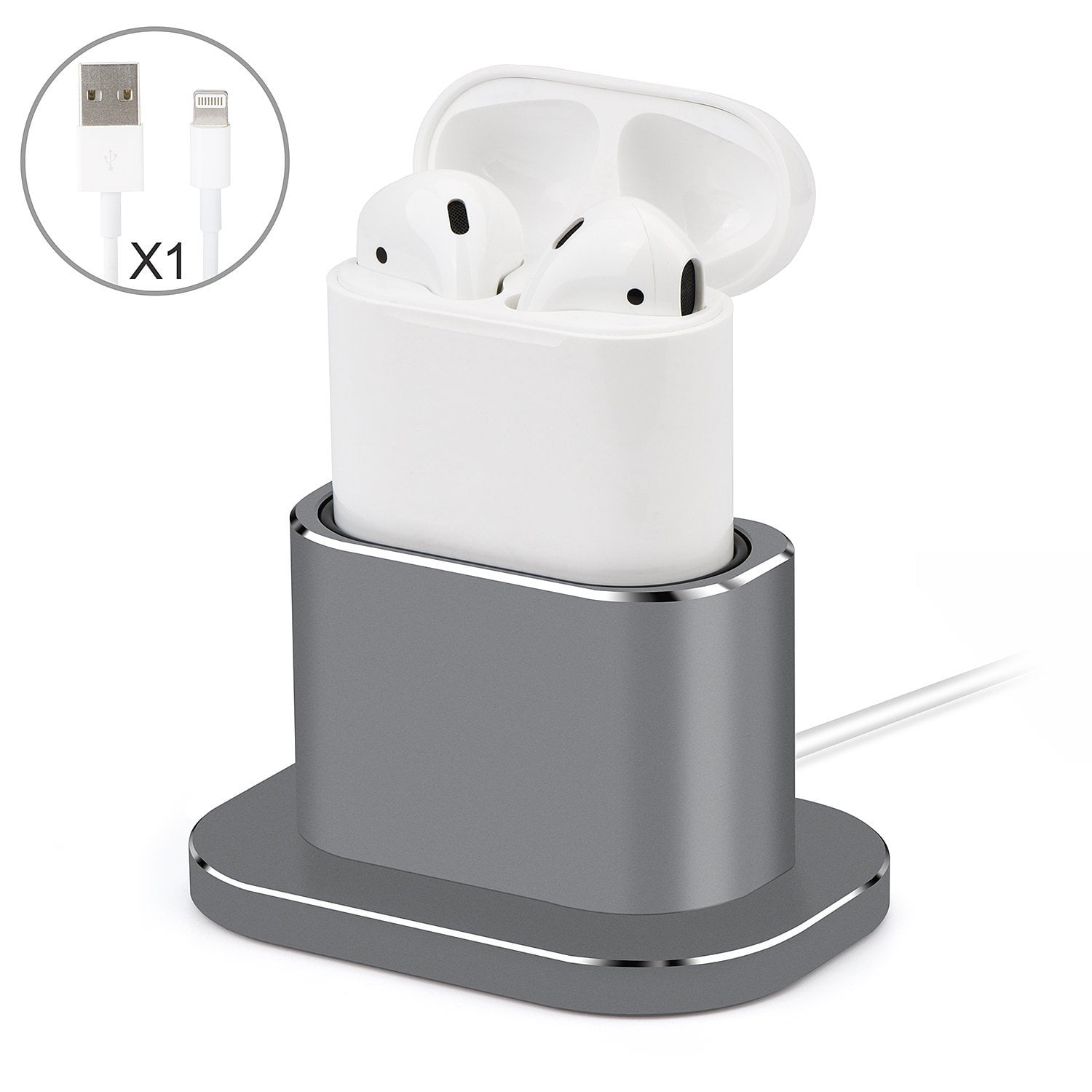 Airpods Stand Senzle Aluminum Desk Charger Charging Stand Dock Station For Apple Airpods Case