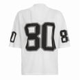 thumbnail image 4 of Women'S Oversized Jersey Summer Tops Graphic Tees Y2k Streetwear Short Sleeve Shirts White M, 4 of 9