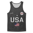 thumbnail image 5 of Dwelliawo Men's 250 Years Patriotic Tank Tops 1776-2026 250th Anniversar Usa 250th Anniversary Tank Top Muscle Sleeveless Pullover Relaxed Fit Loose Fit Graphic Shirts Dark Gray 3XL, 5 of 5