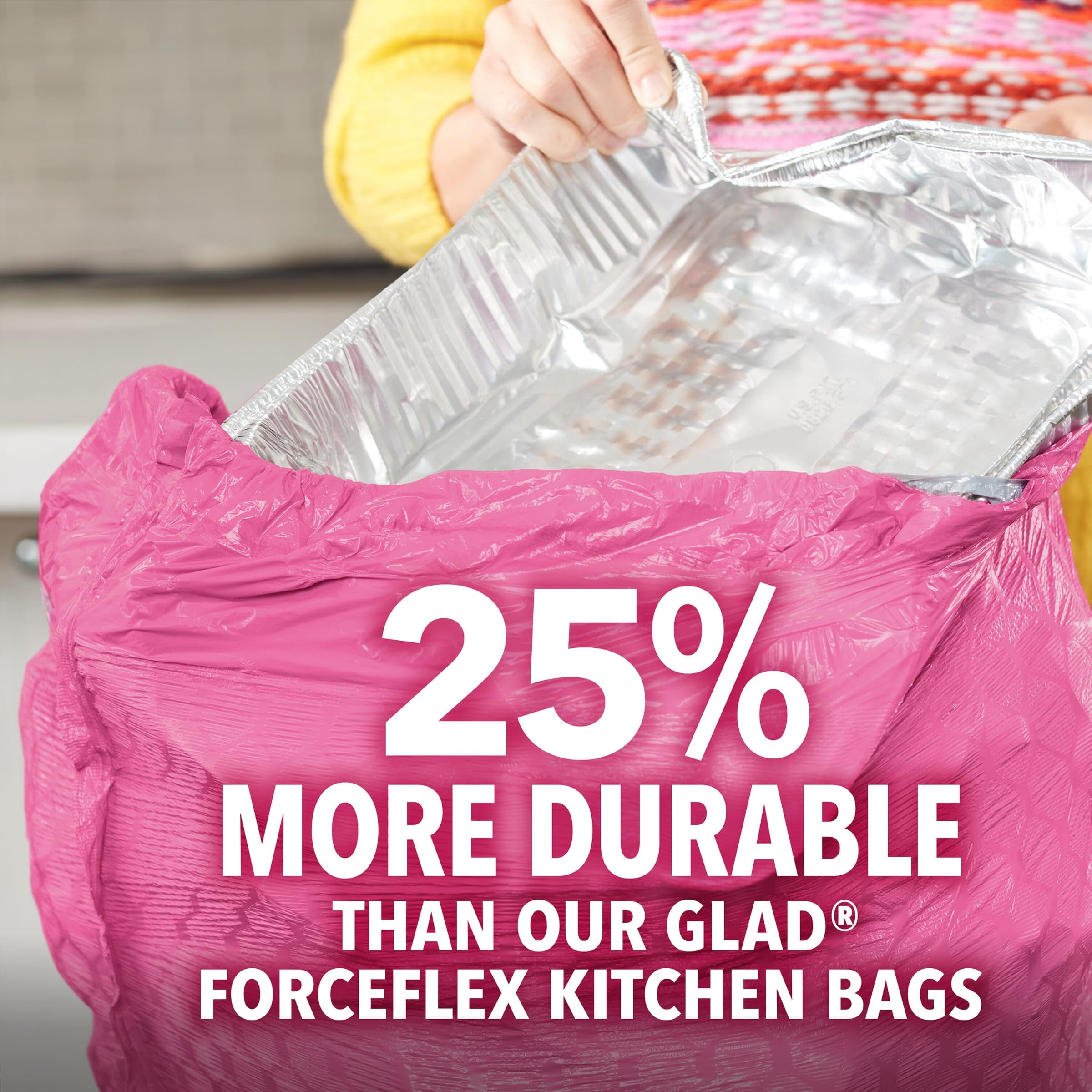 Glad ForceFlex with Clorox Mountain Air Scent Large Drawstring Trash Bags,  25 ct - King Soopers