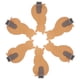 thumbnail image 2 of 6 ganchos autoadhesivos para toallas, ropa, decorativos con forma de gato, de acero inoxidable, para baño y cocina., 2 of 6