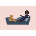 thumbnail image 2 of Escalante, Omar 24x17 White Modern Wood Framed Museum Art Print Titled - Wild Lounge I Rose Pink, 2 of 4