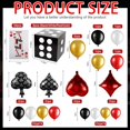 thumbnail image 2 of 146 Pcs Casino Theme Party Decorations 137 Pcs Casino Balloons 8 Pcs Dice Favor Boxes 1 Set Full Jumbo Playing Card for Adults Game Night Las Vegas Party Casino Birthday Party Decorations, 2 of 7