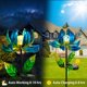 thumbnail image 5 of Luces solares de jardín AIINY en forma de flor de metal con bola LED, 5 of 6
