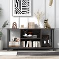 thumbnail image 2 of Costway TV Stand with Power Outlet USB & Type-C Port 3-tier TV Console Table Grey, 2 of 10