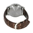 thumbnail image 2 of Casio Reloj Estándar Analógico con Correa de Cuero Marrón y Esfera Plateada, de Cuarzo, Modelo MTP-V004L-7C para Hombre., 2 of 2
