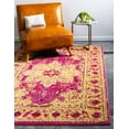 thumbnail image 1 of Rugs.com Fleur Collection Rug – 9' x 12' Pink Medium-Pile Rug Perfect For Living Rooms, Large Dining Rooms, Open Floorplans, 1 of 9