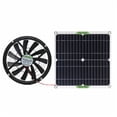 thumbnail image 1 of Potente kit de ventilador con panel solar, panel solar resistente al agua para ventilación compacta en casas de mascotas y vehículos recreativos (10 pulgadas), 1 of 5