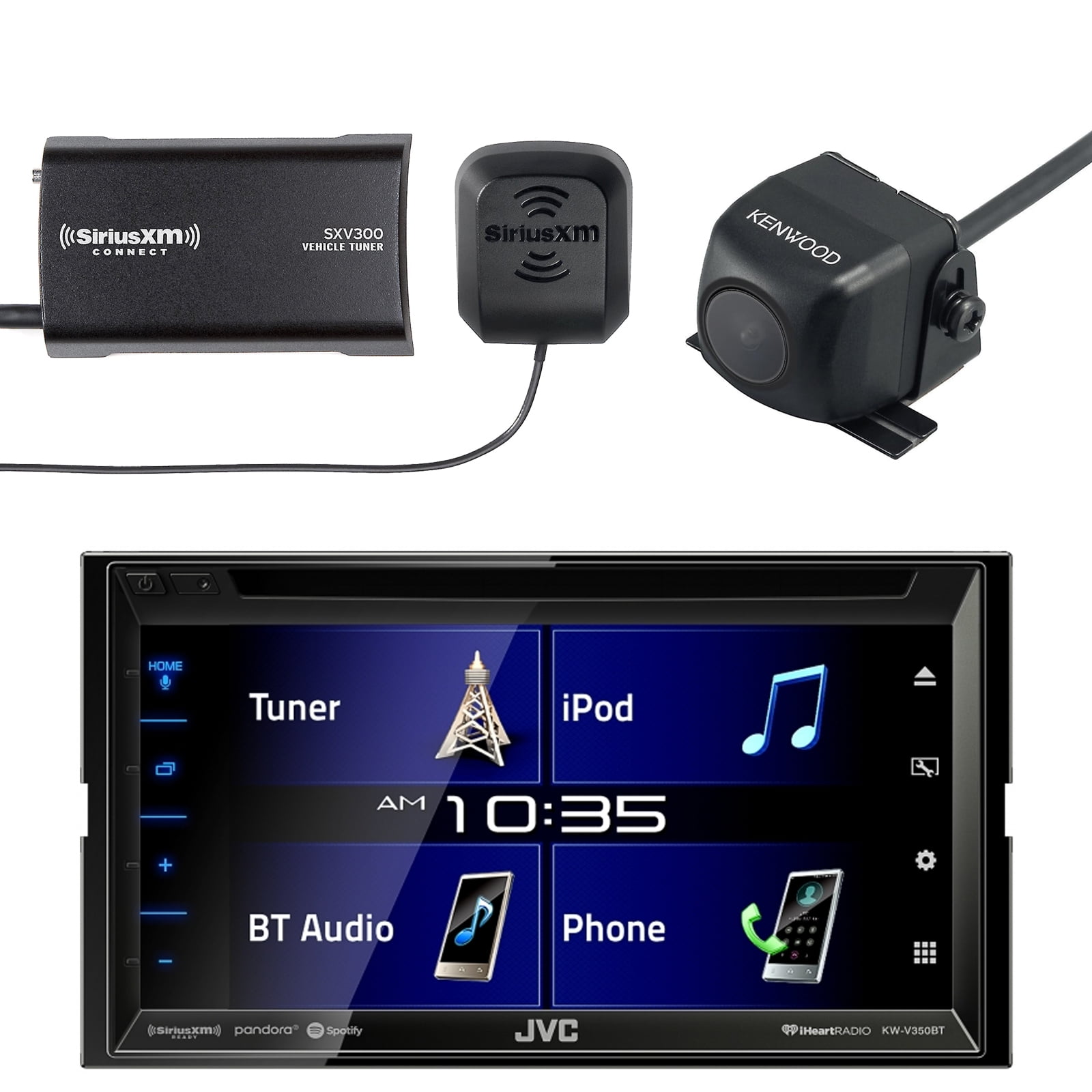 6.8" Double DIN Touchscreen Bluetooth SiriusXM Stereo Receiver, Kenwood