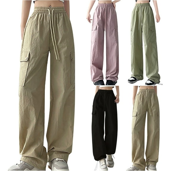 Mid Waist Pocket Overalls Casual Pants for Women, Spring Summer Denim Jumpsuit Romper with Pockets, Workwear Utility Coveralls, Gardening Painting Gifts for Women | CSEONE,Black L