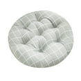 thumbnail image 1 of Excellent Support Effect Office Chair Cushion Seat Cushion Back Pain Support, Tailbone Pain Relief Office Cotton and Linen Round Computer Cushion for Garden Patio Home Kitchen Office， 16x16 Inch, 1 of 2