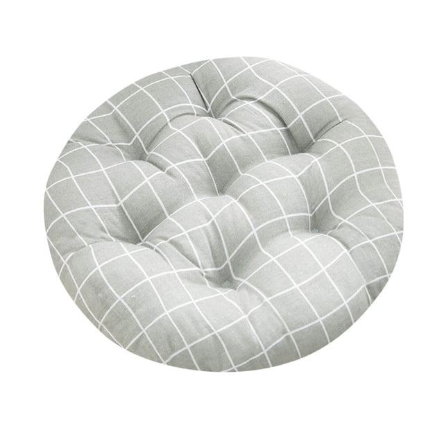Excellent Support Effect Office Chair Cushion Seat Cushion Back Pain Support, Tailbone Pain Relief Office Cotton and Linen Round Computer Cushion for Garden Patio Home Kitchen Office, 16x16 Inch