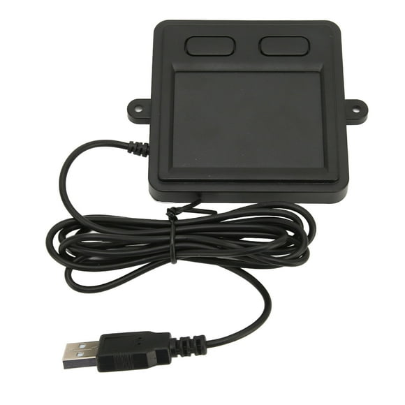 Portable Trackpad, Wired USB Touchpad High Sensitivity Black For Office