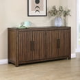 thumbnail image 2 of Steve Silver Auburn Engineered Wood Buffet/Server in Dark Brown, 2 of 7