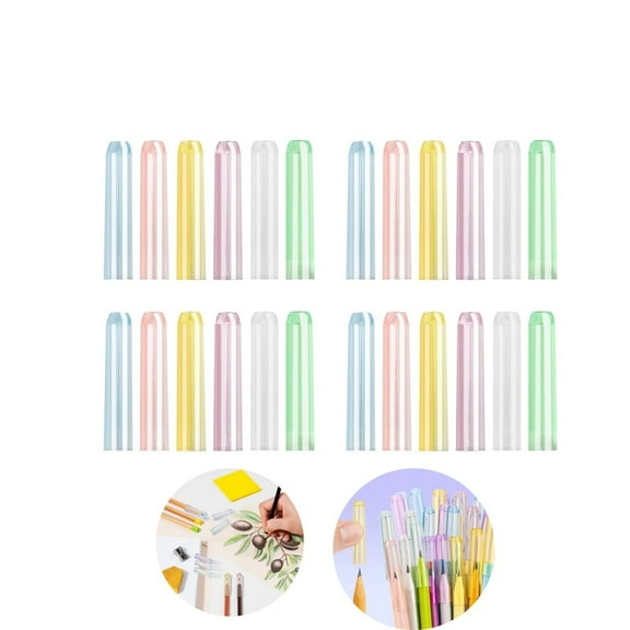 Pencil Tip Protector Covers,QZS Pencils Extender Holders Pen Toppers,Pack of 70 Multicolor Pencil Toppers Caps for Office