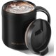 thumbnail image 1 of Coffee Mug,13 oz Insulated Coffee Mug With Lip, Stainless Steel Coffee Mug With Handle, Reusable Insulated Mug, Coffee Tumbler, Tea Cups., 1 of 5