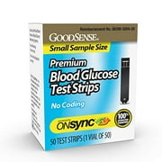 GoodSense® Premium Blood Glucose Test Strips 50 Ct