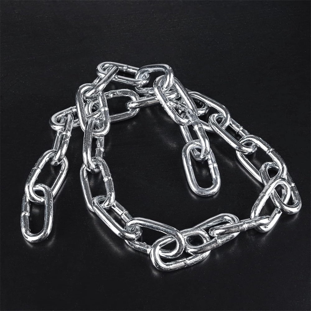 Security Chain Lock,Stainless Steel Rust-proof Bike Chain Lock,Waterproof Bicycle Chain Lock,Heavy Duty Long Lock Chain,Premium Case-Hardened Safety Chain for Outdoor Door Motorcycle