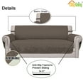 thumbnail image 3 of Easy-Going Reversible Sofa Slipcover Water Resistant Couch Cover, Sofa Size, Taupe/Ivory, 3 of 7