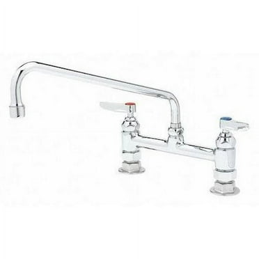 T&S Brass Manual, 8  Mount, 2 Hole Low Arc Laundry Sink Faucet