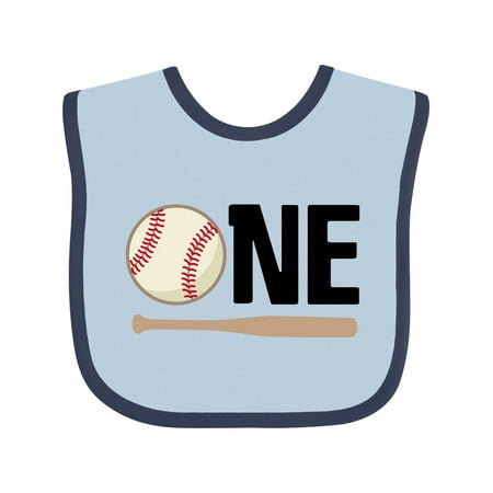 

Inktastic 1st Birthday Baseball Boys First Gift Baby Boy or Baby Girl Bib