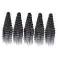 thumbnail image 2 of 5 mechones de pelo ondulado profundo, mechones de pelo a granel, largos, cómodos, hechos a mano, suaves Gris, 2 of 8