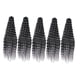 thumbnail image 2 of 5x mechones de cabello ondulado profundo, pelucas rizadas de apariencia larga, extensión de cabello sintético para mujeres naturales para trenzas Gris, 2 of 9