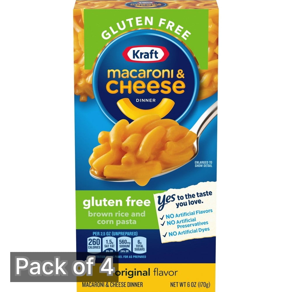 Kraft Mac & Cheese Original Gluten Free - 6oz (Pack of 4)