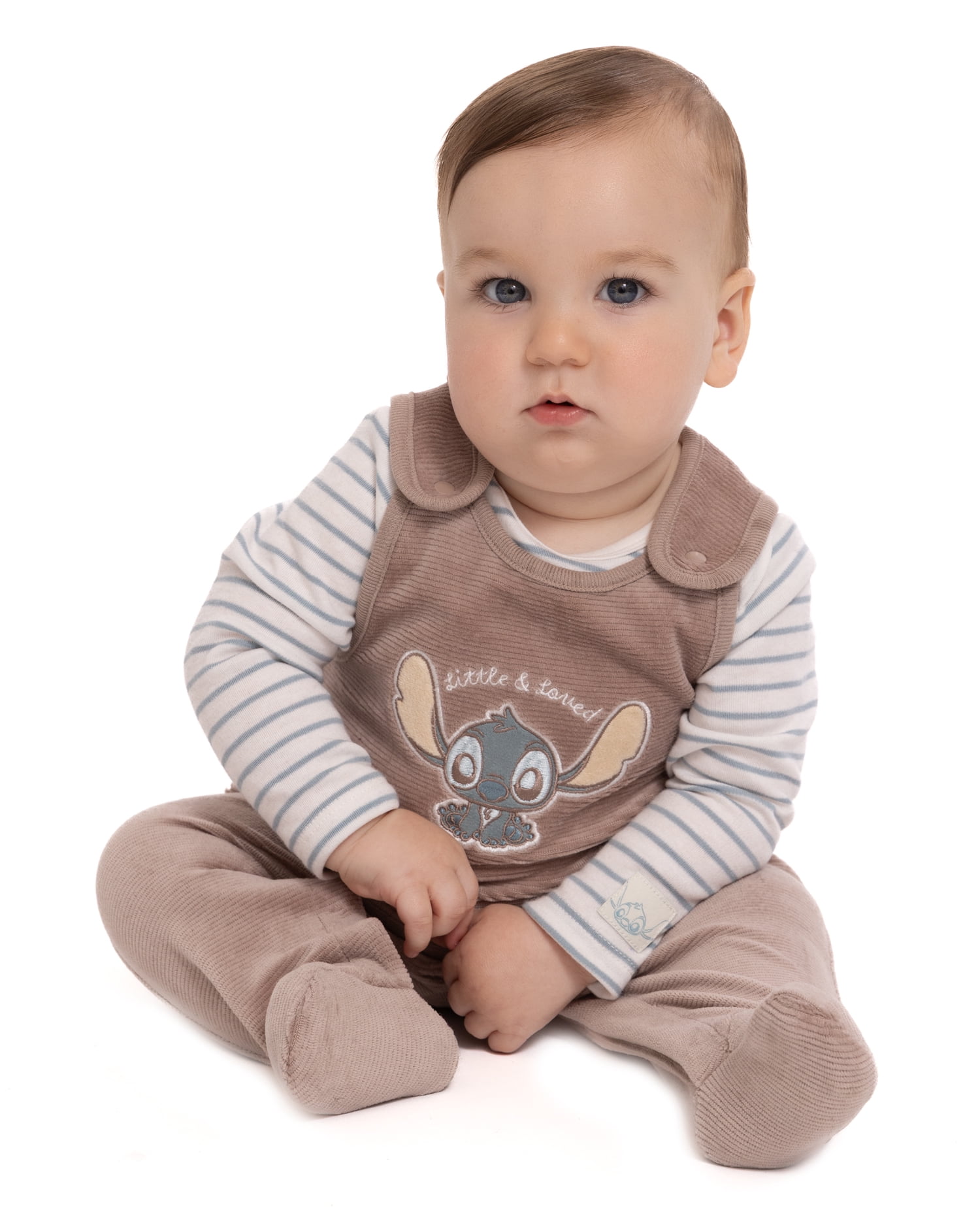 Disney Baby Wishes + Dreams Stitch Footed Overall Set, 2-Piece, Sizes Newborn-6/9M