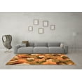 thumbnail image 3 of Ahgly Company Indoor Square Abstract Orange Modern Area Rugs, 6' Square, 3 of 4