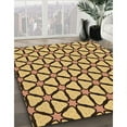 thumbnail image 2 of Ahgly Company Indoor Square Patterned Saffron Yellow Area Rugs, 7' Square, 2 of 6