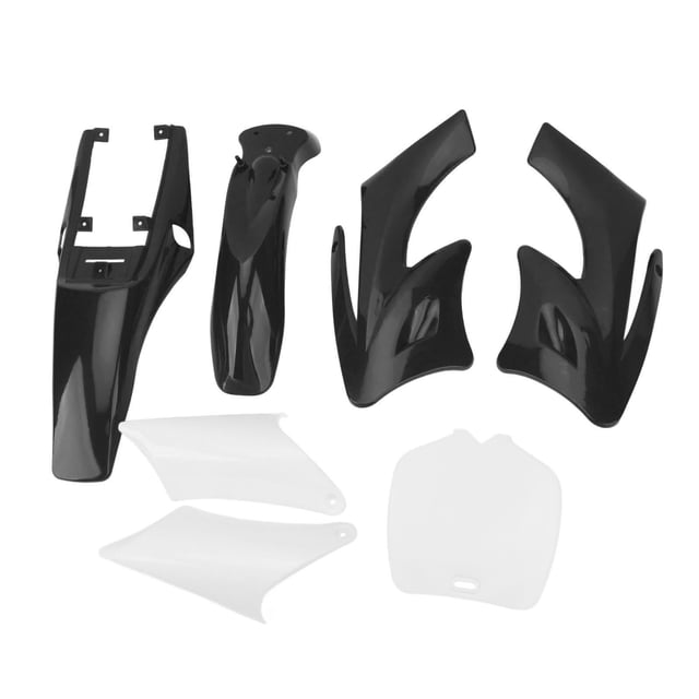 Plastic Fairing Body Cover Kit for 2 Stroke 47cc 49cc 7PCS Mudguard Replacement for Chinese Dirt Bike