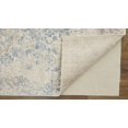 thumbnail image 4 of HomeRoots 513247 8 x 10 ft. Blue & Ivory Abstract Power Loom Distressed Rectangle Area Rug, 4 of 5