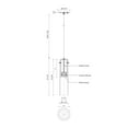thumbnail image 2 of PD21703-BN-Kuzco Lighting-Lena - 9W LED Pendant-14.25 Inches Tall and 3.25 Inches Wide-Brushed Nickel Finish    -Traditional Installation, 2 of 2