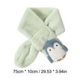 thumbnail image 2 of Hwmodou Kids Winter Warm Scarf 2022 Cute Imitation Rabbit Childrens Scarf Autumn Cartoon Penguin Christmas Scarf Cute Fuzzy Scarves, 2 of 7