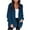 Navy, variant on Scyoekwg Womens Jacket Zipper Hooded Jackets Long Sleeve Casual Solid Color Fashion Loose Lightweight Coats (Khaki,XXL)