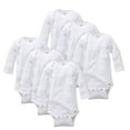 thumbnail image 1 of Mono Gerber de manga larga unisex para niños pequeños, 3T, blanco, 1 of 5