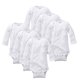 thumbnail image 1 of Mono Gerber de manga larga unisex para niños pequeños, 3T, blanco, 1 of 5