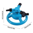 thumbnail image 3 of MMJ Garden Sprinkler 360 Degree Rotating Automatic Irrigation Water Sprayer 2 Modes Large Area Lawn Yard Coverage, 3 of 9