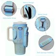 thumbnail image 3 of Bling Water Bottle Holder with Adjustable Strap & Straw Cover for Cup 40 oz Tumbler with Handle, Water Bottle Carrier Bag with Phone Pocket & Carabiner for Cup Accessories, 3 of 7