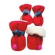 thumbnail image 4 of 4 Piezas Botas para Perros perfecl Cubierta de Zapatos Antideslizante con Protectores de Patas Livianos Reflectantes para Correr Invierno 6 Rojo 6cmx5cm, 4 of 8