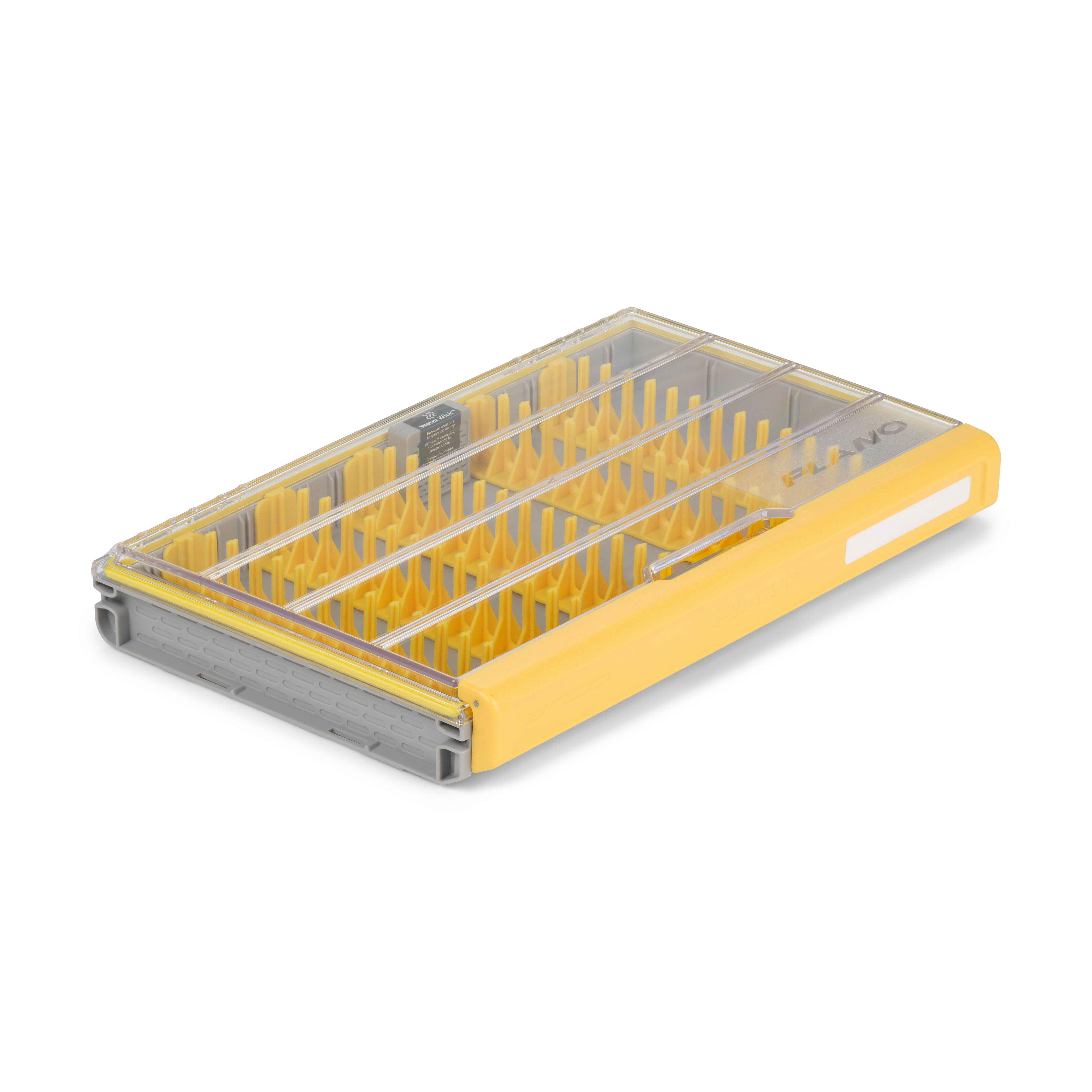 Plano EDGE Master Jig/Bladed Tackle Box, Premium Tackle Organization with Rust Prevention, Yellow/Clear