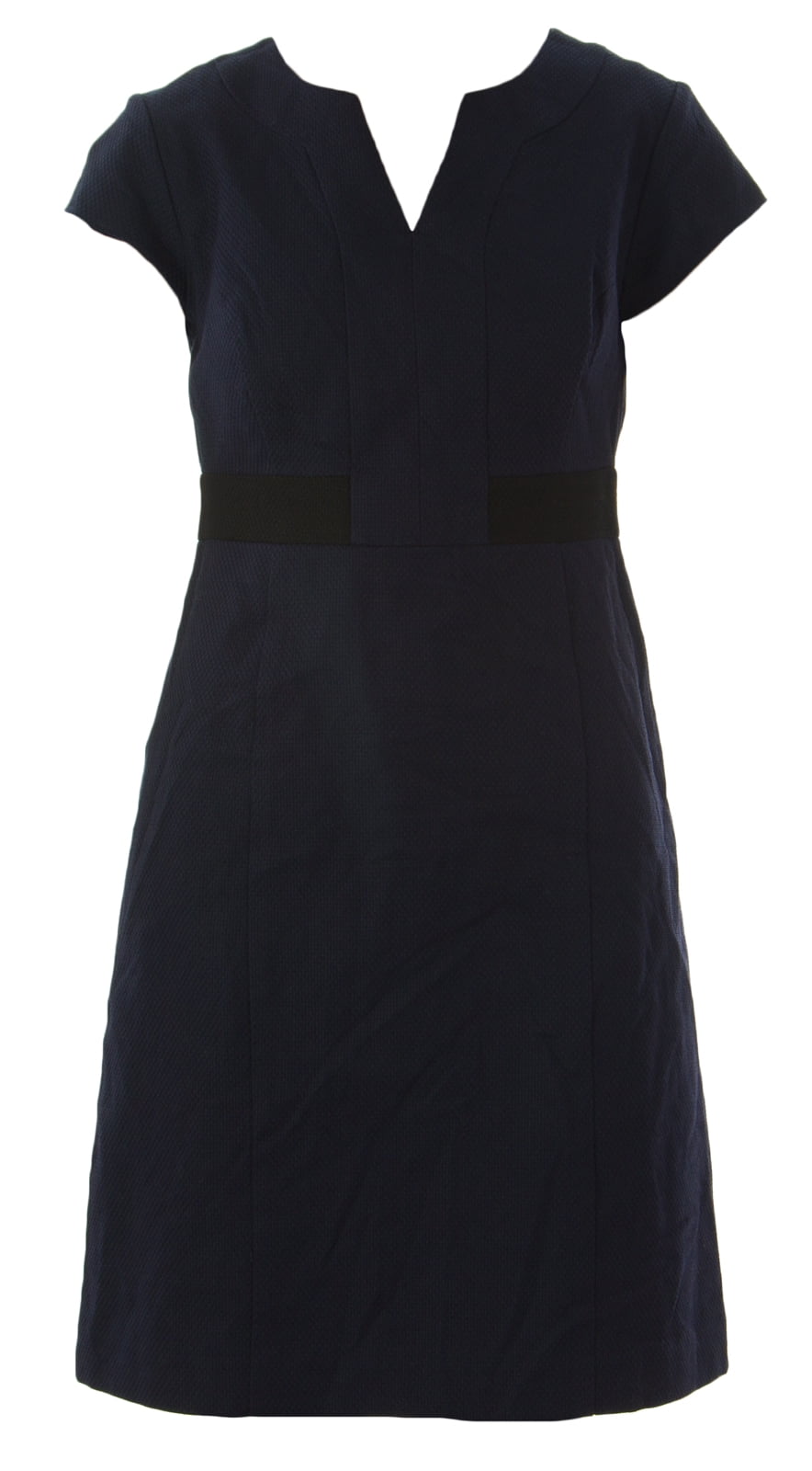 notch neck shift dress