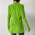 thumbnail image 7 of Uootdi Women's Collarless Single Button Blazer Long Sleeve Work Cardigan Open Front Corduroy Jackets Slim Fit Business Casual Women Top, 7 of 7