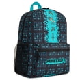 thumbnail image 1 of Mochila escolar Minecraft Kids con bolsillo frontal azul, 1 of 6