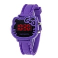 thumbnail image 5 of Reloj electrónico con luz LED y diseño de gato de dibujos animados, de silicona, para adolescentes, para mujeres y estudiantes, 5 of 5